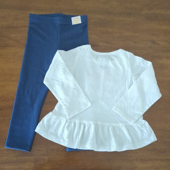 Girl two-piece long sleeve pant set 24  New NT - Picture 3 of 3